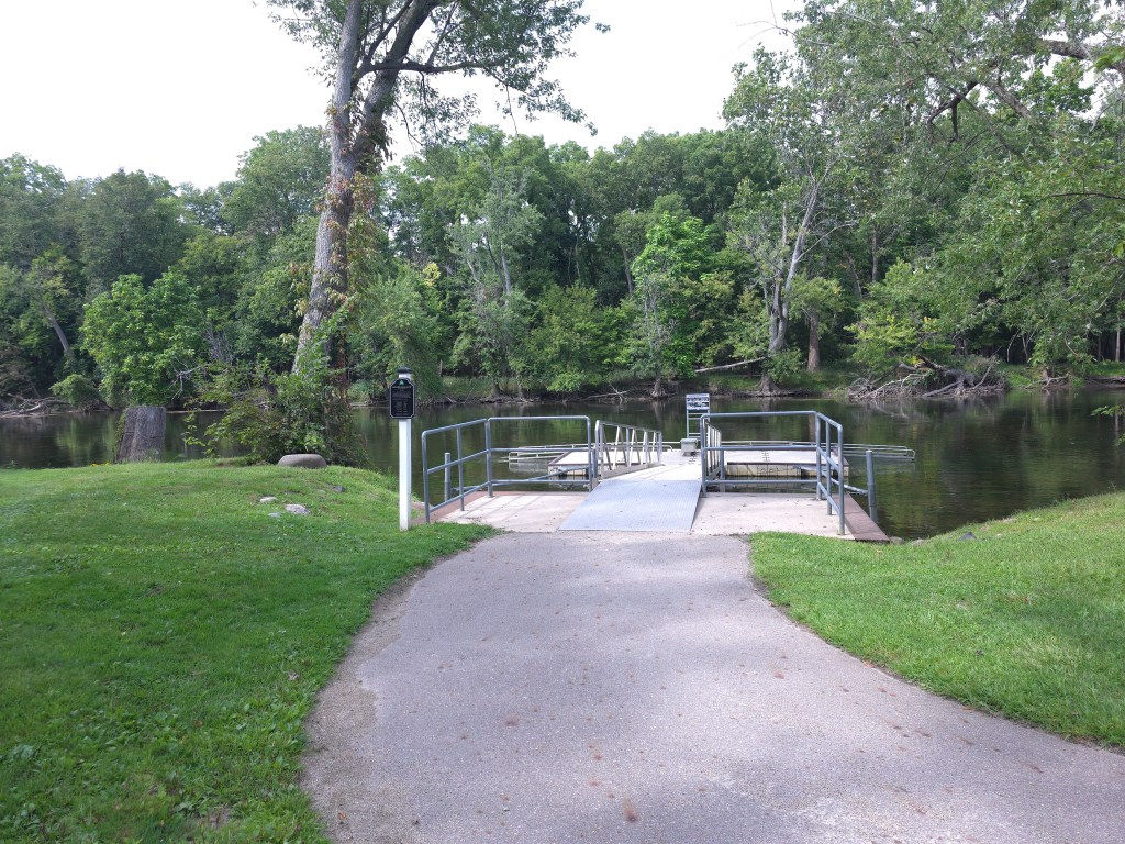 Kayak launch on the Grand River in Delta Township